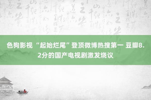 色狗影视 “起始烂尾”登顶微博热搜第一 豆瓣8.2分的国产电视剧激发烧议