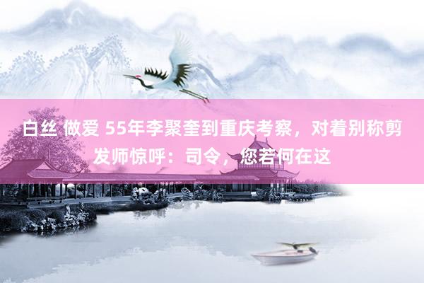白丝 做爱 55年李聚奎到重庆考察，对着别称剪发师惊呼：司令，您若何在这