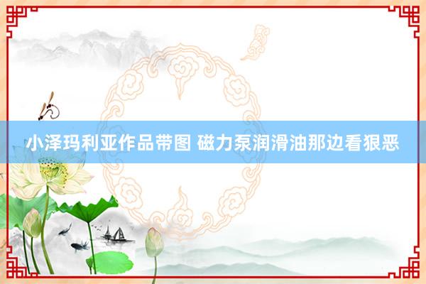 小泽玛利亚作品带图 磁力泵润滑油那边看狠恶