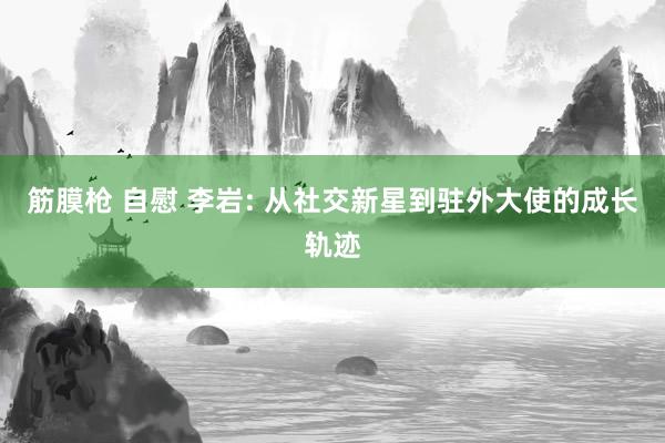 筋膜枪 自慰 李岩: 从社交新星到驻外大使的成长轨迹